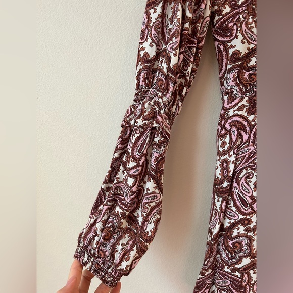 For Love and Lemons Georgi Lilac Paisley Dress XS NWT - Picture 8 of 9